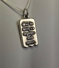 James Avery Retired Mizpah 925 Silver Charm “God be with us together and apart“