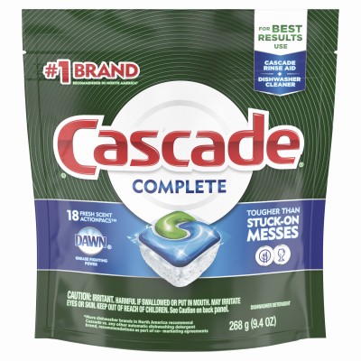 Complete ActionPacs Dishwasher Detergent Pods, Fresh Scent, 16-Ct. - 15516