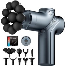 LEERCON Massage Gun Deep Tissue, Back Massager for Pain Relief, Silent Blue