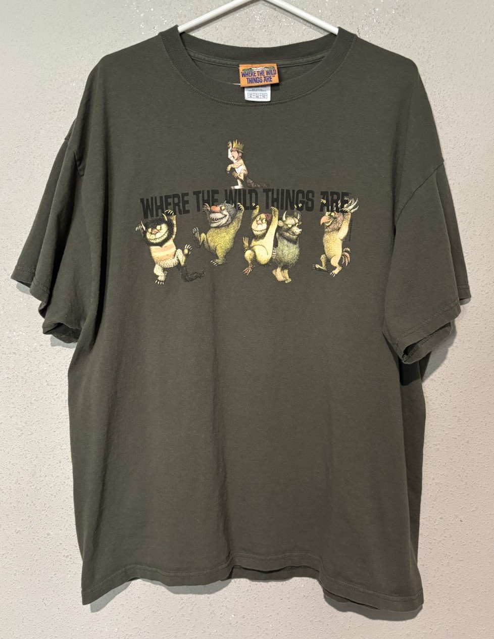 Vintage Where The Wild Things Are Shirt Olive Green Size XL W30
