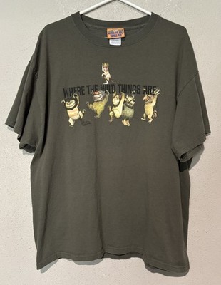 Vintage Where The Wild Things Are Shirt Olive Green Size XL W30