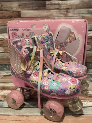 Crazy Skates Smiggle Rollschuhe für Mädchen Größe 3-6 lila pink