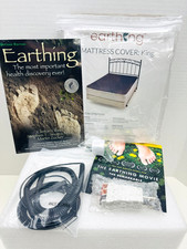 Earthing Grounding Mattress Cover Mat: For KING, Black, w/SafeT Cube, Coil READ