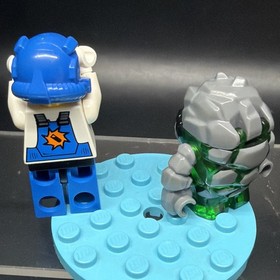 Lego Boulderax Rock Monster Minifigure Trans-Green Power Miners 8957 Pm001 Pm007