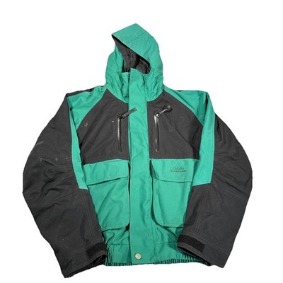 Cabela's Jacket 90s VTG GoreTex Guidewear Parka Green Black Anorak