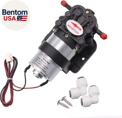 DC 12V Self Priming Diaphragm Pump Fresh Water Pump 1.3LPM, 30PSI, Food Grade Re