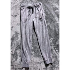 Nike Jogger Sweatpants Boys Medium Gray Fleece Athletic Lounge Pants
