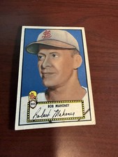 1952 Topps Black Back #58 Bob Mahoney Rookie Card. VG/EX. rookie card picture