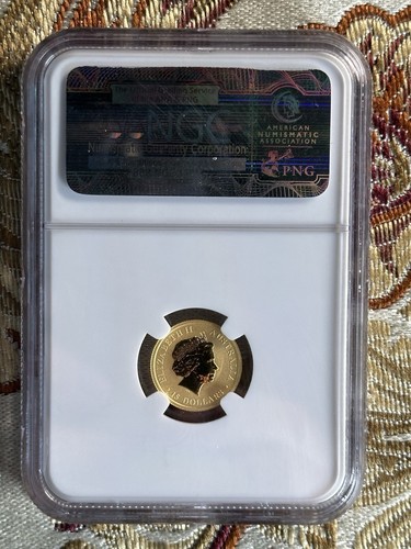 2010 P Australia $15 Kangaroo MS70 1/10 ounce .9999 Gold - Picture 3 of 4