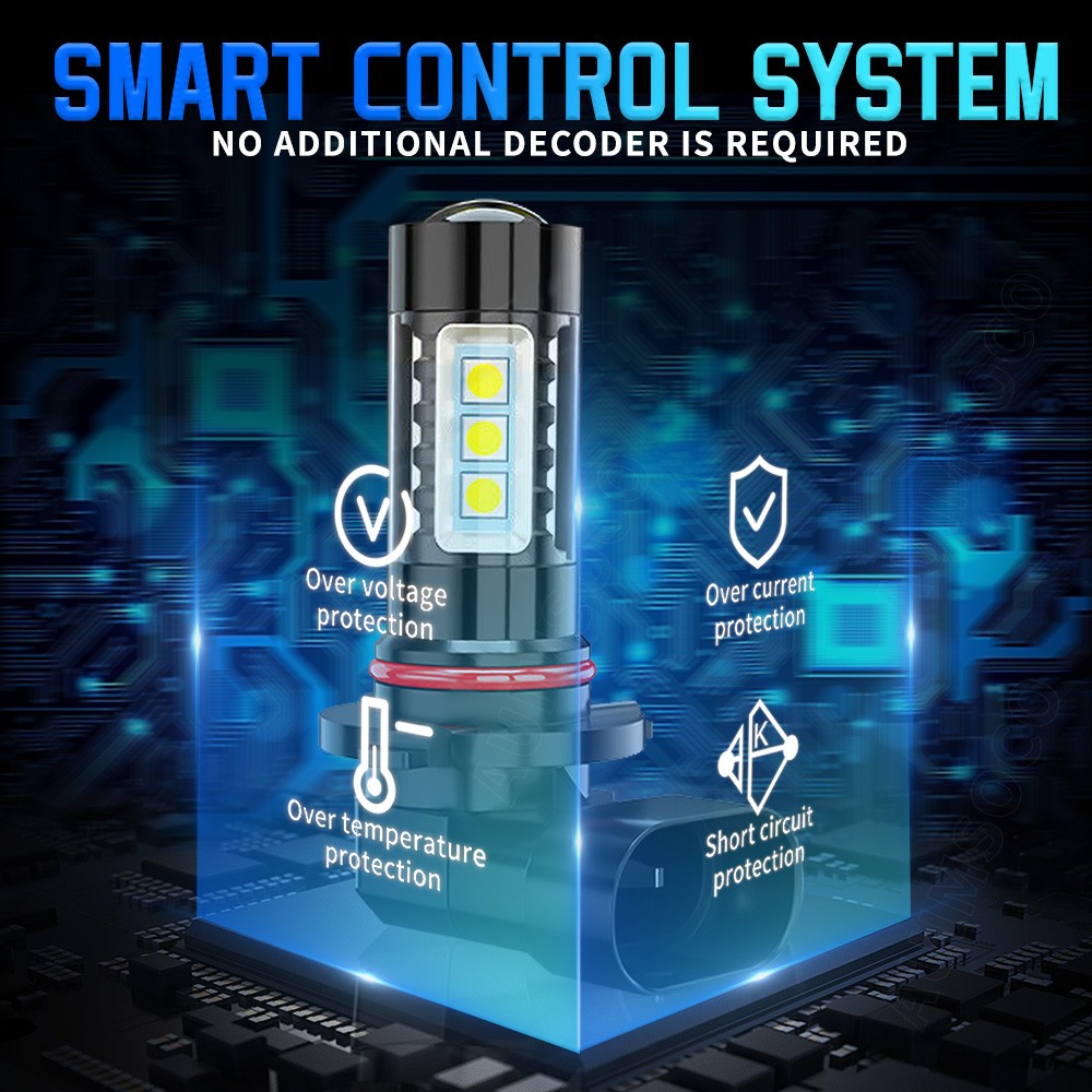 For 2001-2002 Mercury Cougar 6x LED Headlights High/Low Beam+Fog Light Kit 6000K thumbnail 16