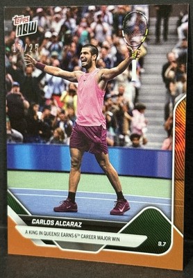 2025 Topps Now Tennis #TN-CA Carlos Alcaraz A King In Queens