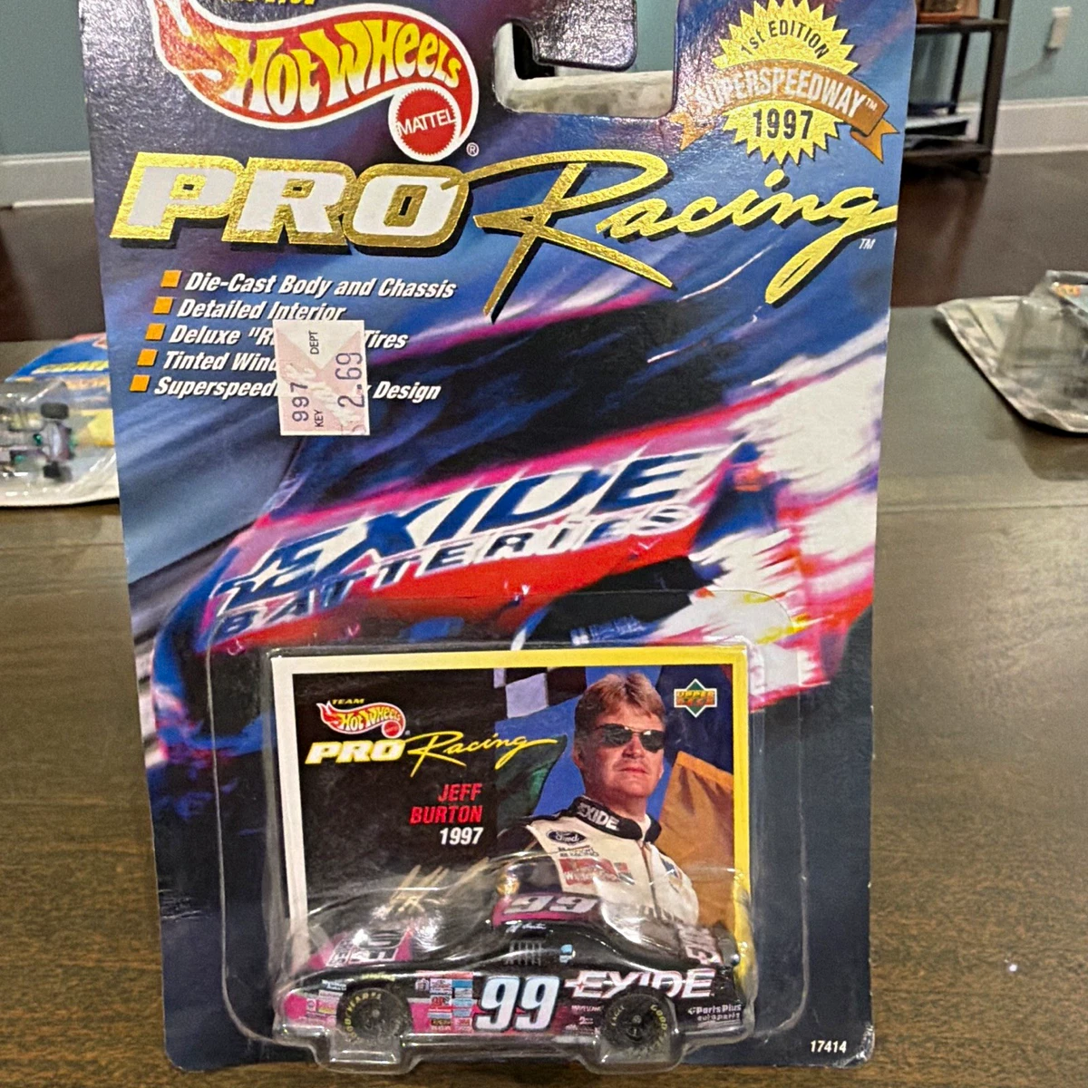 Hot Wheels Racing Diecast Racing Cars Jeff Burton 1997 Vehicle