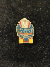 Rare Pin's Brooch Mr Atomic Cragstan Blue 