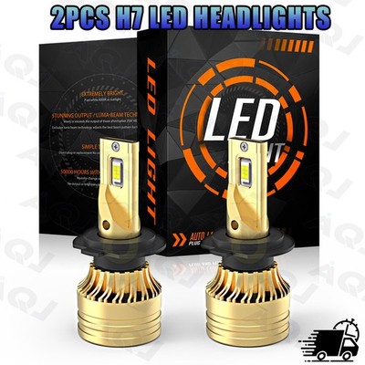 For Mazda MX-5 Miata 2006-2015 2PCS H7 6000K Front LED Headlight Low Beam Bulbs