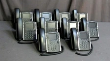 * Lot of 10 Polycom VVX 410/VVX410 VOIP POE 12-Line Business Phones w/ Handsets