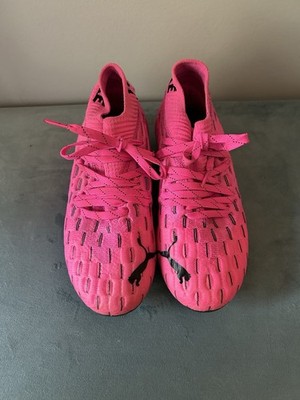 Pink Puma future 6.1 netfit fg/ag soccer cleats size 2C