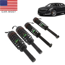 4X Front Rear Shock Struts Assys with Magnetic For 16-18 Cadillac CT6 AWD