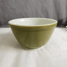 Vintage Pyrex 401 Olive Green Ovenware 1-1/2 Pint Mixing Bowl Made in USA