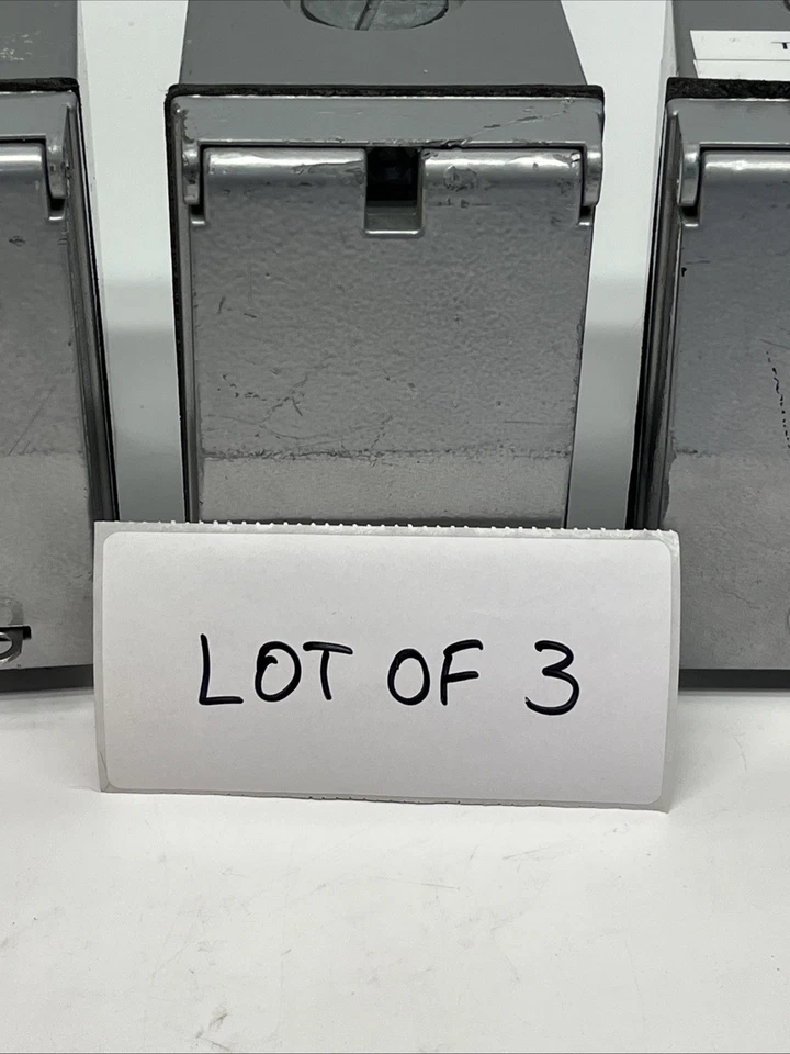 (3x) Hubbell HBL2810 Twist Locking Flush Receptacle, Mulberry 30534 Weatherproof - Image 2 of 4