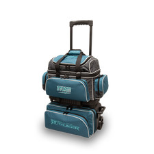 Storm Bowling 4 Ball Tasche Rolling Thunder Steel Blue-Black Roller