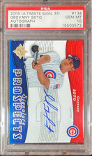 2005 Ultimate Signature Edition Geovany Soto #134 PSA 10 Auto Cubs RC POP 1