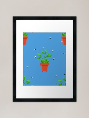 Blaue Venus Fliegenfalle Gerahmtes Kunstdruck Gerahmtes Wandbild Poster Leinwanddruck Bild