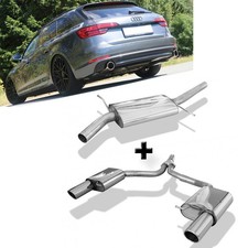 FOX Komplettanlage ab VSD je 1x100mm gerollt für Audi A4 quattro B9 Limo Avant