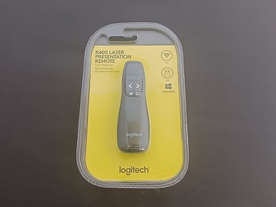 Logitech R400 Kabellose Laserpräsentationsfernbedienung Schwarz