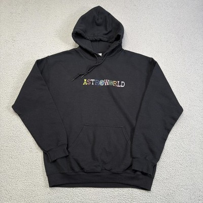 Astroworld Hoodie Sweatshirt Mens Medium Black Gildan Wish You Were Here Graphic