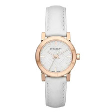 Brand New Burberry BU9209 The City Check Dial 26mm Steel Rose Tone Swiss Watch