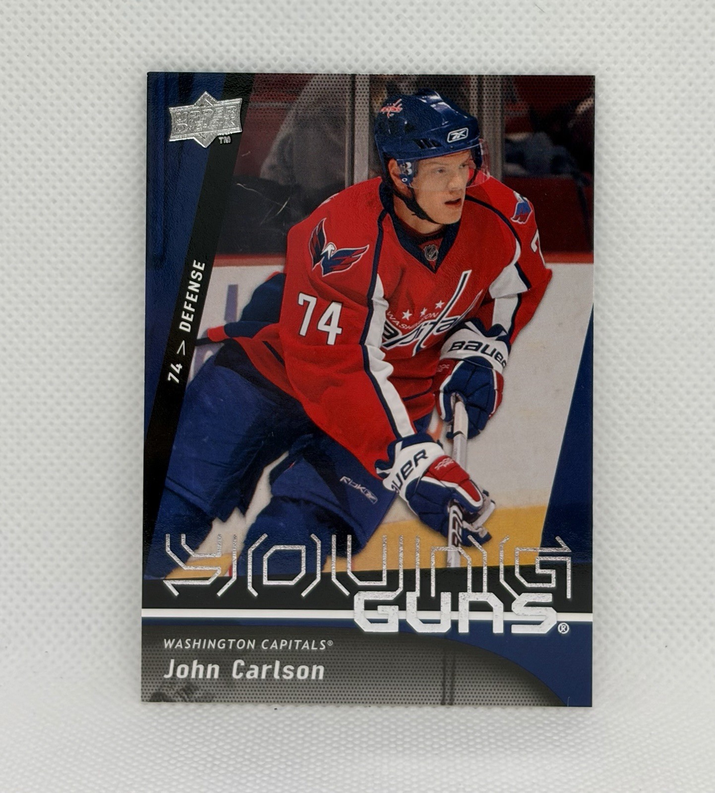 2009-10 UD Series 2 John Carlson Young Guns #497 - Upper Deck YG Rookie WSH Caps