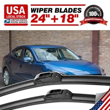 Set of 24"+18" Genuine Front Windshield Wiper Blades For Hyundai Equus 2011-2014