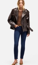 7 FOR ALL MANKIND THE SKINNY Women Size 24 Denim Blue Jeans