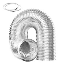 Flexible 10-Inch Aluminum Ducting, Dryer Vent Hose, Heavy-Duty Three-Layer Pr...