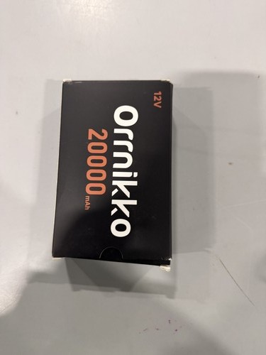 BLACK/ORANGE - ORRNIKKO 12V RV22 BLACK/ORANGE POWER BANK
