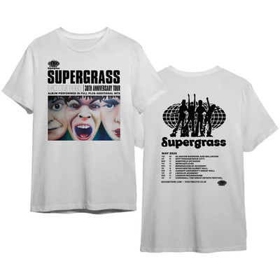 SUPERGRASS Band 30th Anniversary Tour T-shirt S to 5 XL NZ671