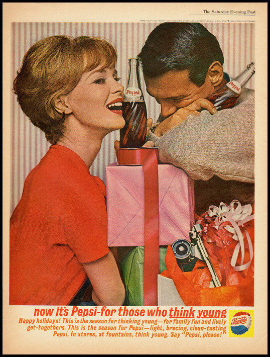 1962 vintage ad for Pepsi Cola 'For Those Who Think Young' -120911