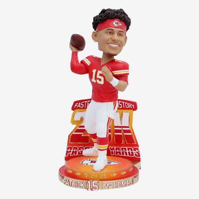 Patrick Mahomes Kansas City Chiefs 25,000 Passing Yards Milestone Bobblehead NFL