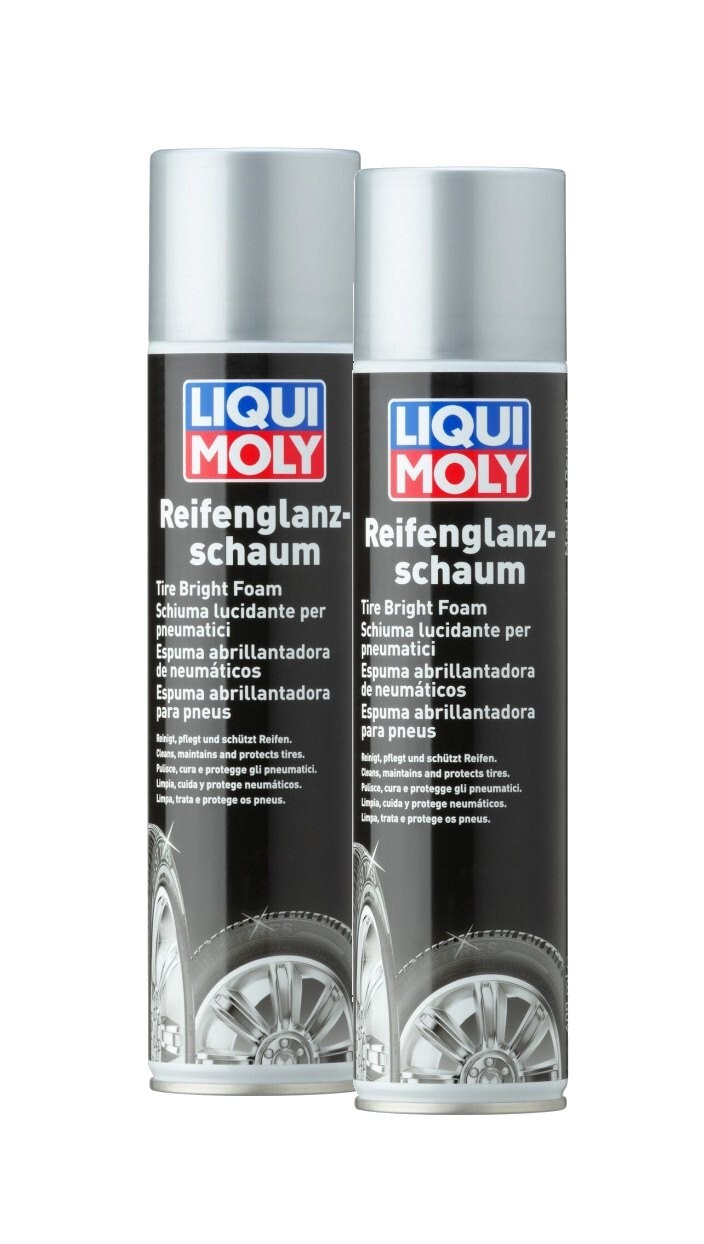 Liqui Moly Tire Bright Foam 400ml Aerosol Tyre Shine Protector 1609 2 Units