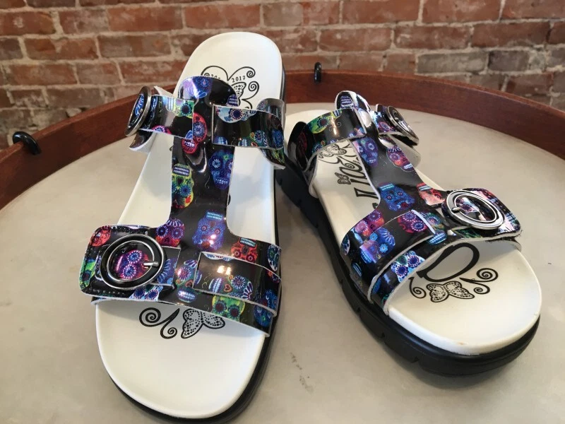 Alegria sugar skull sandals clearance