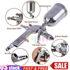 2024 Mini HVLP Air Spray Gun Auto Car Detail Touch Up Paint Sprayer Spot Repair