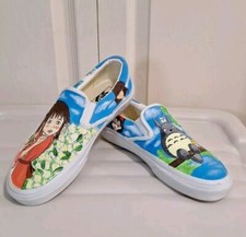 Vans Off The Wall Studio Art custom slip-on - Totoro Ghibli My Neighbor Anime
