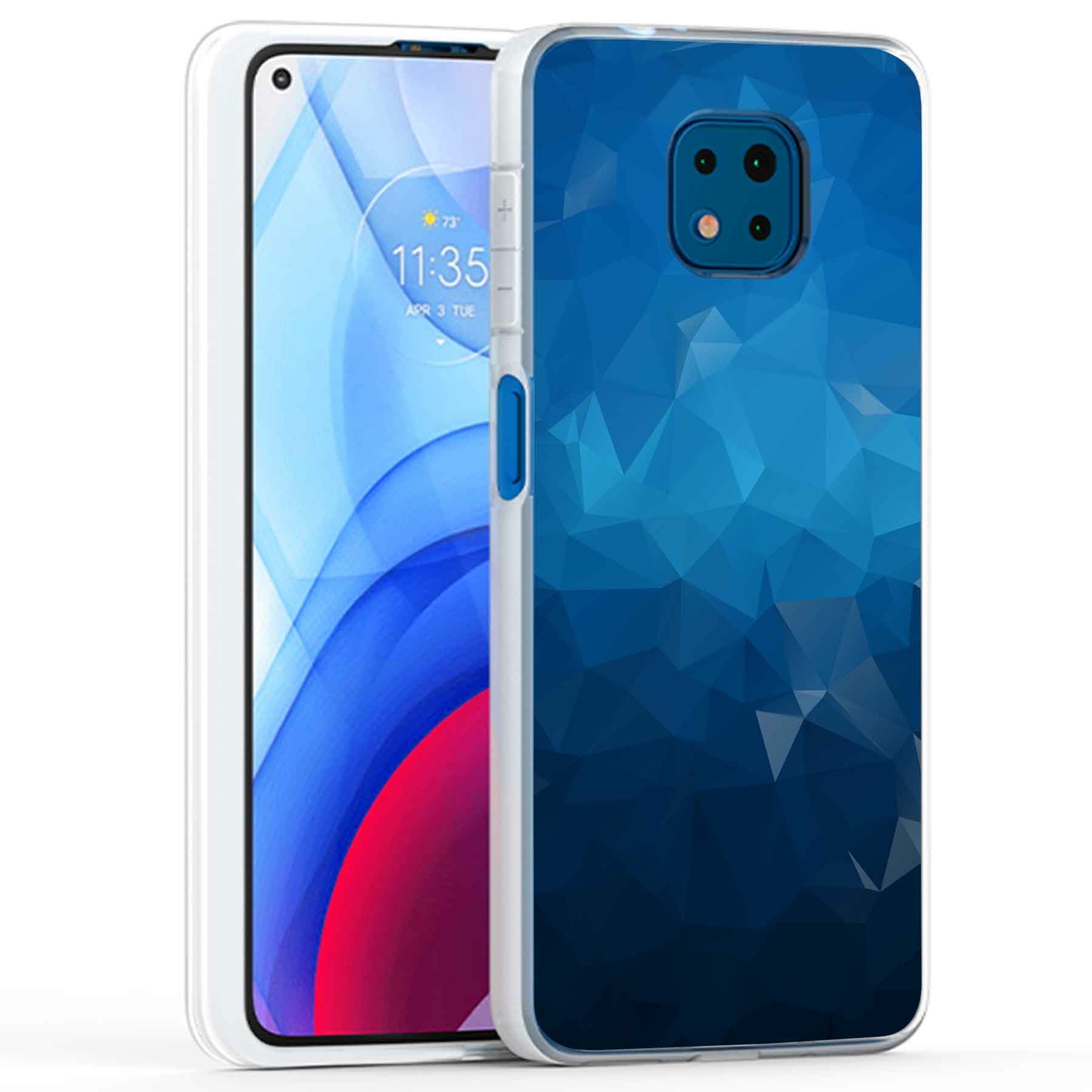 Phone Case Cover for Motorola Moto G Power 2021,Geometric Shapes 2 Print, USA