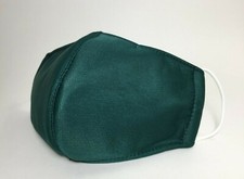 Extra Protective 4 Layers Fabric Face Mask.Handmade in USA.Washable. Green 