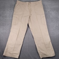 Carhartt Khaki Cargo Work Pants Tactical Ripstop Cotton Utility Trousers Mens XL