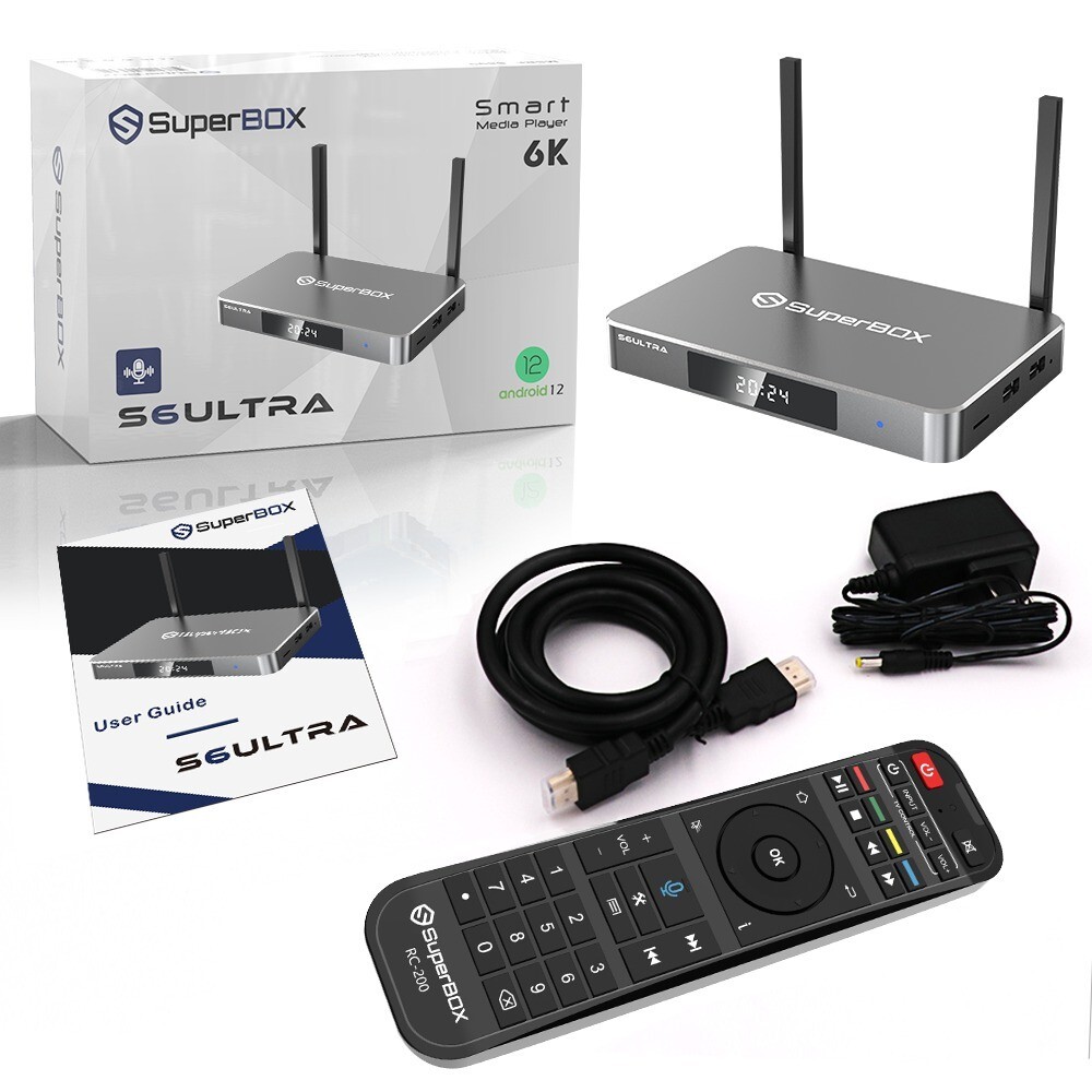SUPERBOX S6 ULTRA TV BOX Media Player 4GB+128GB Wi-Fi