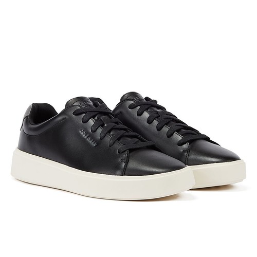 Baskets Cole Haan Grand Crosscourt En Vrai Poil De Veau - Sangle Moine - Taille 7.5 Femme - Noir - Neuves Sans Boîte