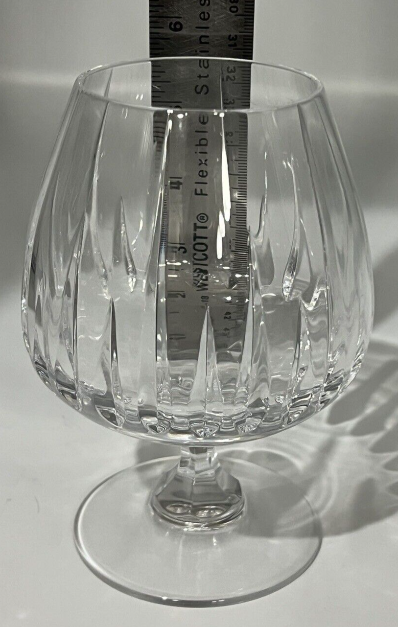 3 Mikasa Arctic Lights Crystal Cut Brandy Cognac Snifter Glasses 53/4