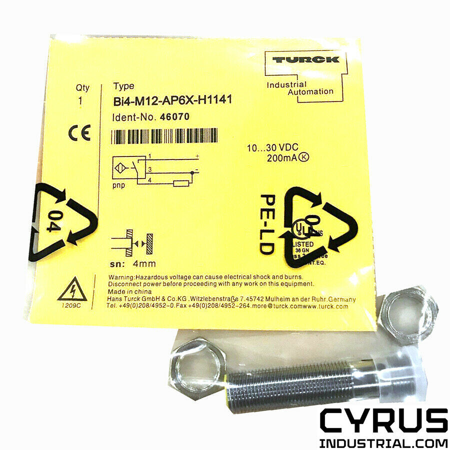Turck BI4-M12-AP6X-H1141 | 4608030 ZoomZoom Inductive Sensor With ...
