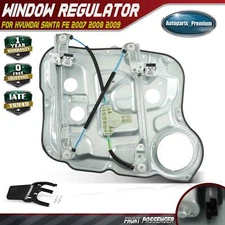 Front Passenger Power Window Regulator w/ Panel Motor for Hyundai Santa Fe 07-09